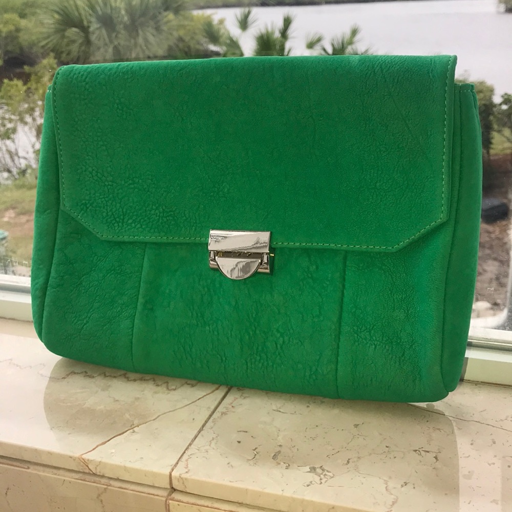 Laura Merkin Green Clutch